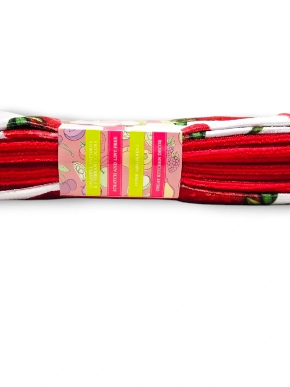 NEW 5 Pack Strawberry Spring Summer Microfiber Kitchen Towels 15
